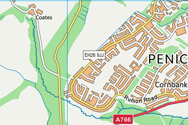 EH26 9JJ map - OS VectorMap District (Ordnance Survey) EH26 9JJ map - OS VectorMap District (Ordnance Survey)