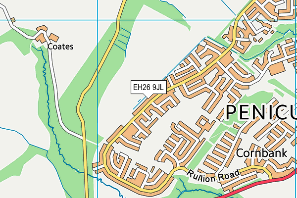 EH26 9JL map - OS VectorMap District (Ordnance Survey) EH26 9JL map - OS VectorMap District (Ordnance Survey)