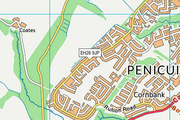 EH26 9JP map - OS VectorMap District (Ordnance Survey) EH26 9JP map - OS VectorMap District (Ordnance Survey)
