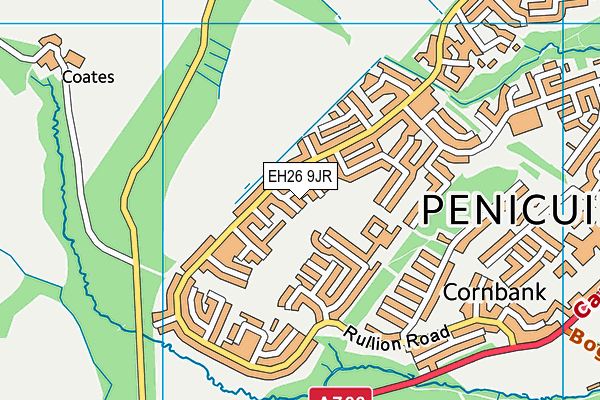 EH26 9JR map - OS VectorMap District (Ordnance Survey) EH26 9JR map - OS VectorMap District (Ordnance Survey)