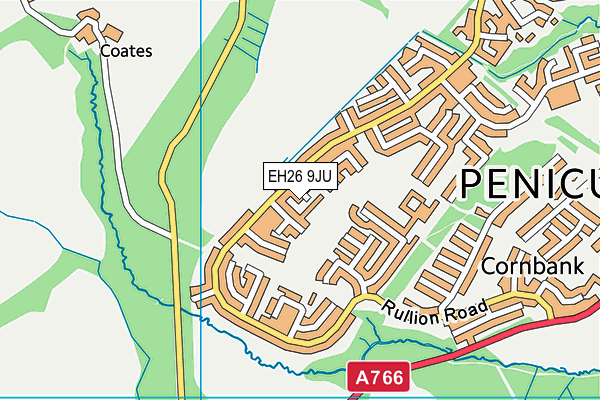 EH26 9JU map - OS VectorMap District (Ordnance Survey) EH26 9JU map - OS VectorMap District (Ordnance Survey)
