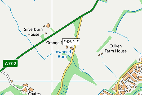 EH26 9LE map - OS VectorMap District (Ordnance Survey) EH26 9LE map - OS VectorMap District (Ordnance Survey)