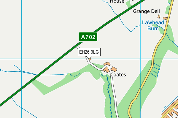 EH26 9LG map - OS VectorMap District (Ordnance Survey) EH26 9LG map - OS VectorMap District (Ordnance Survey)