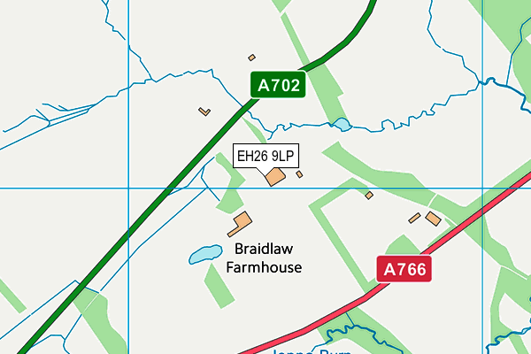 EH26 9LP map - OS VectorMap District (Ordnance Survey) EH26 9LP map - OS VectorMap District (Ordnance Survey)