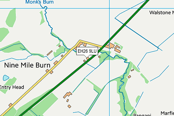 EH26 9LU map - OS VectorMap District (Ordnance Survey) EH26 9LU map - OS VectorMap District (Ordnance Survey)