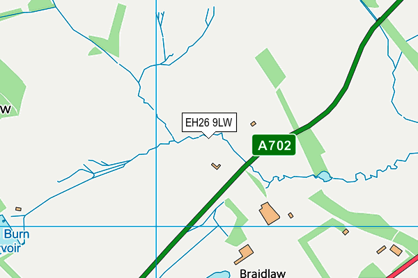 EH26 9LW map - OS VectorMap District (Ordnance Survey) EH26 9LW map - OS VectorMap District (Ordnance Survey)