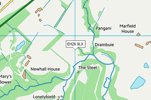 EH26 9LX map - OS VectorMap District (Ordnance Survey) EH26 9LX map - OS VectorMap District (Ordnance Survey)