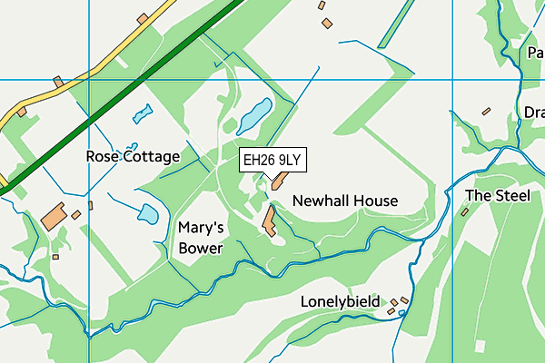 EH26 9LY map - OS VectorMap District (Ordnance Survey) EH26 9LY map - OS VectorMap District (Ordnance Survey)