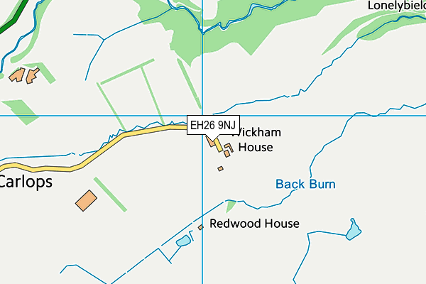 EH26 9NJ map - OS VectorMap District (Ordnance Survey) EH26 9NJ map - OS VectorMap District (Ordnance Survey)