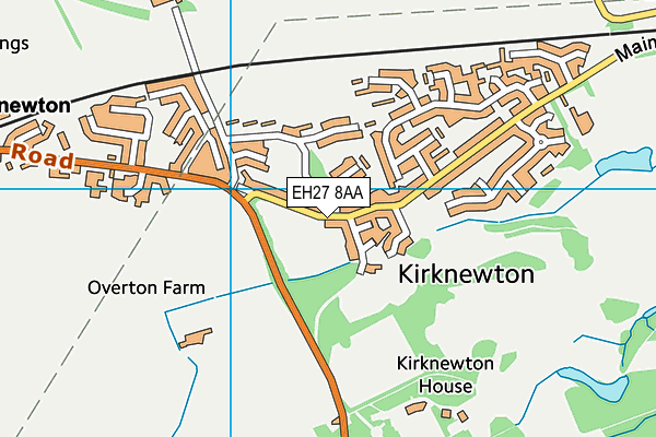 EH27 8AA map - OS VectorMap District (Ordnance Survey) EH27 8AA map - OS VectorMap District (Ordnance Survey)