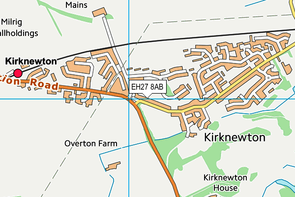 EH27 8AB map - OS VectorMap District (Ordnance Survey) EH27 8AB map - OS VectorMap District (Ordnance Survey)