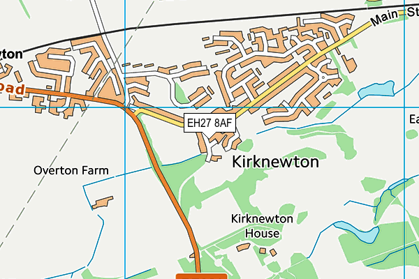 EH27 8AF map - OS VectorMap District (Ordnance Survey) EH27 8AF map - OS VectorMap District (Ordnance Survey)