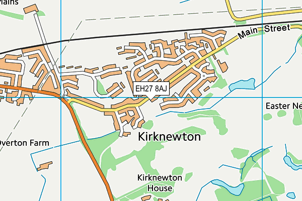 EH27 8AJ map - OS VectorMap District (Ordnance Survey) EH27 8AJ map - OS VectorMap District (Ordnance Survey)