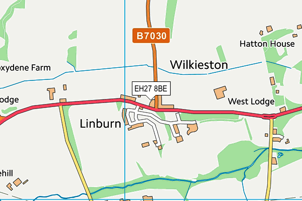 EH27 8BE map - OS VectorMap District (Ordnance Survey) EH27 8BE map - OS VectorMap District (Ordnance Survey)
