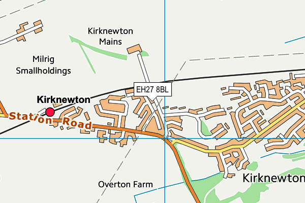 EH27 8BL map - OS VectorMap District (Ordnance Survey) EH27 8BL map - OS VectorMap District (Ordnance Survey)