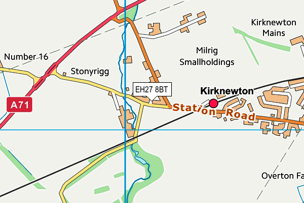 EH27 8BT map - OS VectorMap District (Ordnance Survey) EH27 8BT map - OS VectorMap District (Ordnance Survey)