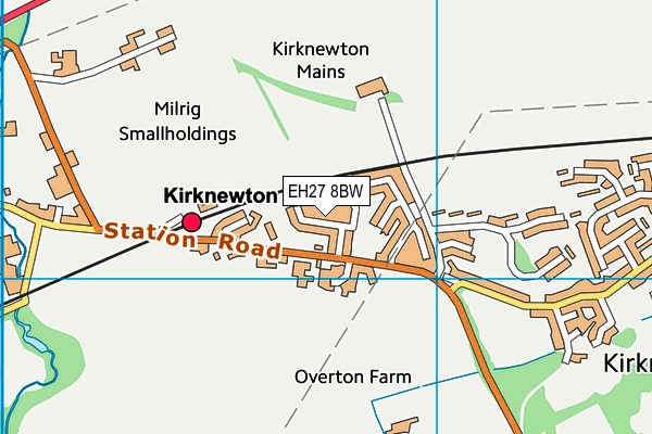 EH27 8BW map - OS VectorMap District (Ordnance Survey) EH27 8BW map - OS VectorMap District (Ordnance Survey)