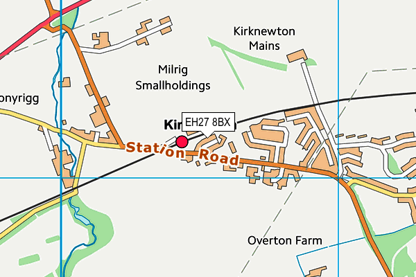 EH27 8BX map - OS VectorMap District (Ordnance Survey) EH27 8BX map - OS VectorMap District (Ordnance Survey)