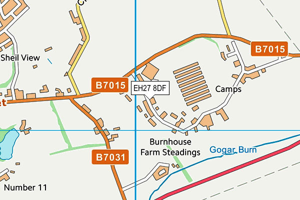 EH27 8DF map - OS VectorMap District (Ordnance Survey) EH27 8DF map - OS VectorMap District (Ordnance Survey)