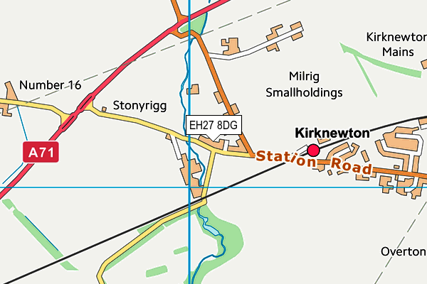 EH27 8DG map - OS VectorMap District (Ordnance Survey) EH27 8DG map - OS VectorMap District (Ordnance Survey)