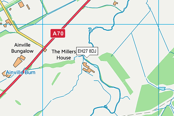 EH27 8DJ map - OS VectorMap District (Ordnance Survey) EH27 8DJ map - OS VectorMap District (Ordnance Survey)