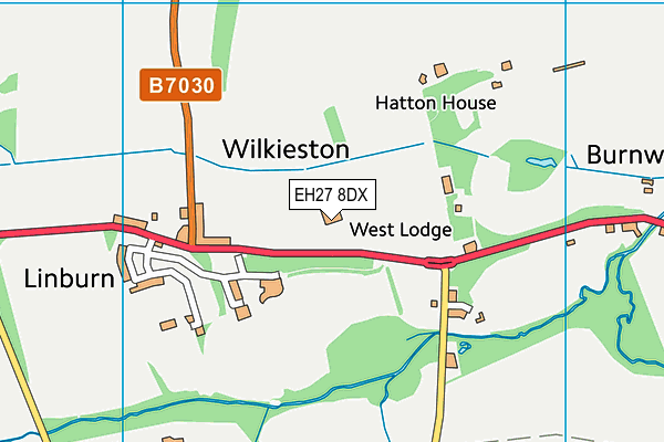 EH27 8DX map - OS VectorMap District (Ordnance Survey) EH27 8DX map - OS VectorMap District (Ordnance Survey)