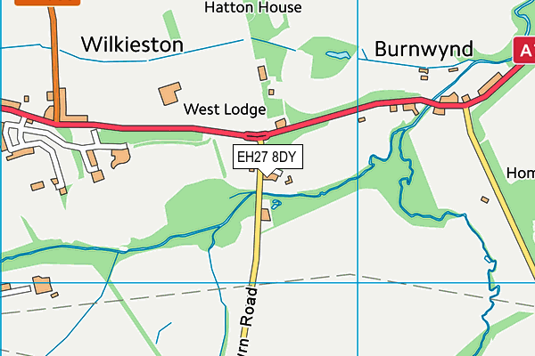 EH27 8DY map - OS VectorMap District (Ordnance Survey) EH27 8DY map - OS VectorMap District (Ordnance Survey)
