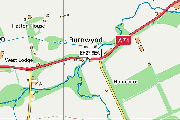 EH27 8EA map - OS VectorMap District (Ordnance Survey) EH27 8EA map - OS VectorMap District (Ordnance Survey)