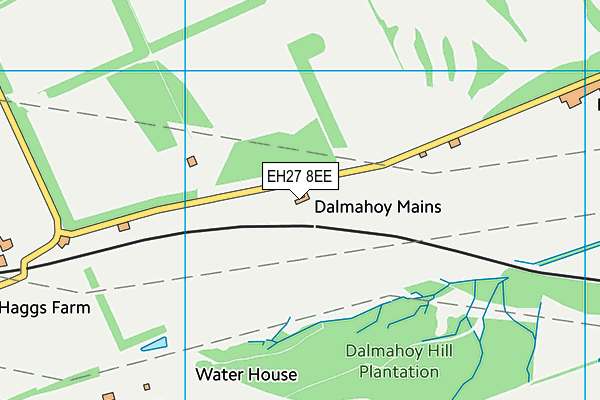 EH27 8EE map - OS VectorMap District (Ordnance Survey) EH27 8EE map - OS VectorMap District (Ordnance Survey)