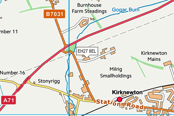 EH27 8EL map - OS VectorMap District (Ordnance Survey) EH27 8EL map - OS VectorMap District (Ordnance Survey)