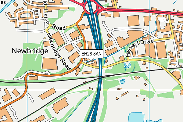 EH28 8AN map - OS VectorMap District (Ordnance Survey) EH28 8AN map - OS VectorMap District (Ordnance Survey)