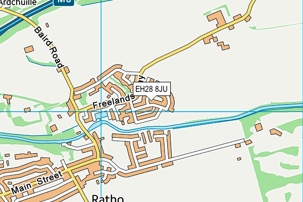 EH28 8JU map - OS VectorMap District (Ordnance Survey) EH28 8JU map - OS VectorMap District (Ordnance Survey)