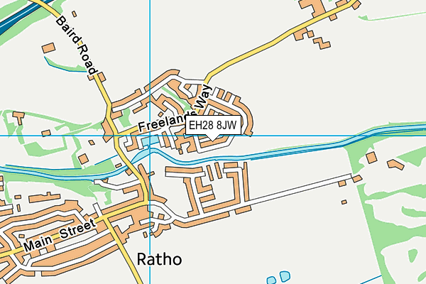 EH28 8JW map - OS VectorMap District (Ordnance Survey) EH28 8JW map - OS VectorMap District (Ordnance Survey)
