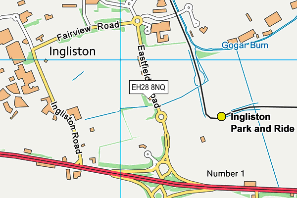 EH28 8NQ map - OS VectorMap District (Ordnance Survey)