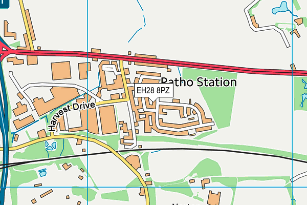 EH28 8PZ map - OS VectorMap District (Ordnance Survey) EH28 8PZ map - OS VectorMap District (Ordnance Survey)