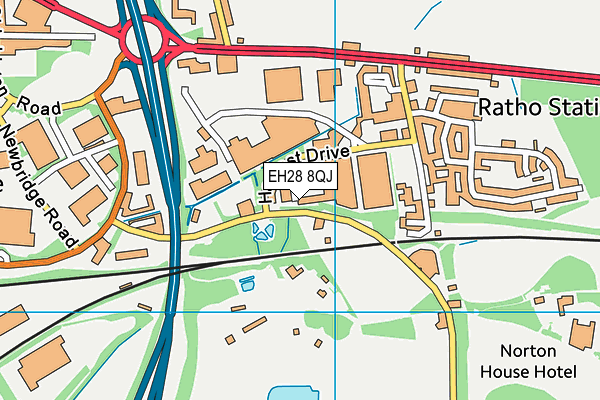 EH28 8QJ map - OS VectorMap District (Ordnance Survey) EH28 8QJ map - OS VectorMap District (Ordnance Survey)