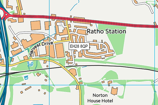 EH28 8QP map - OS VectorMap District (Ordnance Survey) EH28 8QP map - OS VectorMap District (Ordnance Survey)