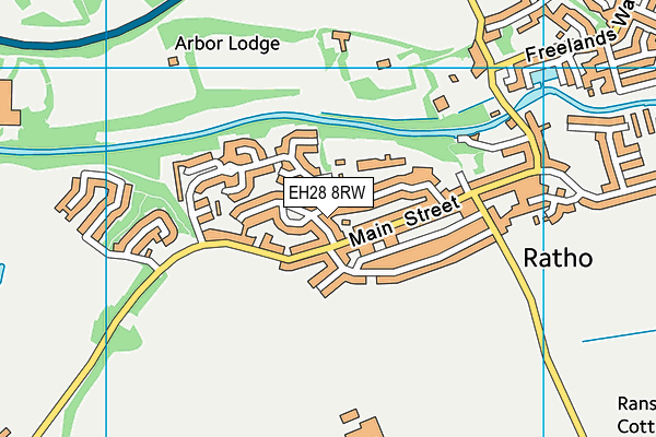 EH28 8RW map - OS VectorMap District (Ordnance Survey) EH28 8RW map - OS VectorMap District (Ordnance Survey)