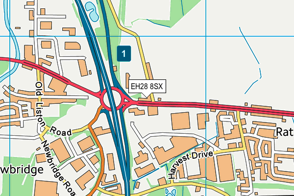 EH28 8SX map - OS VectorMap District (Ordnance Survey) EH28 8SX map - OS VectorMap District (Ordnance Survey)