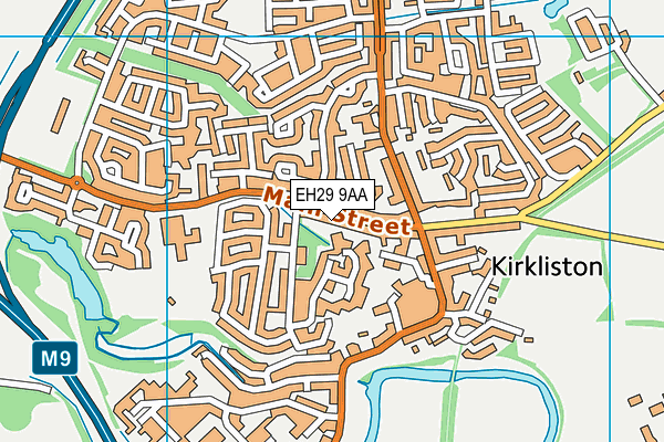 EH29 9AA map - OS VectorMap District (Ordnance Survey) EH29 9AA map - OS VectorMap District (Ordnance Survey)
