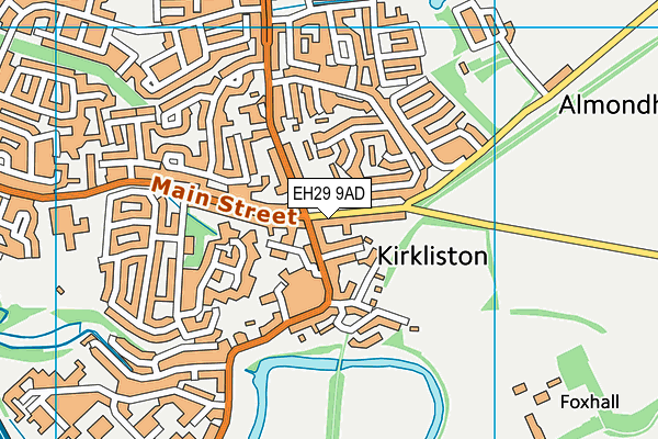 EH29 9AD map - OS VectorMap District (Ordnance Survey) EH29 9AD map - OS VectorMap District (Ordnance Survey)