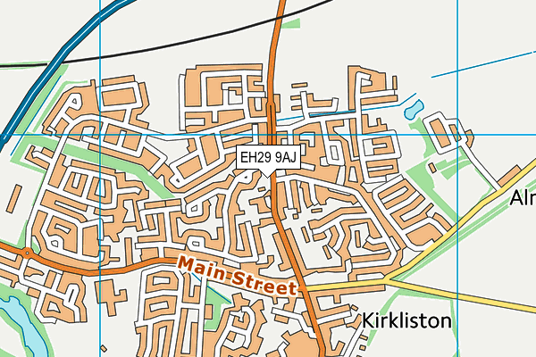 EH29 9AJ map - OS VectorMap District (Ordnance Survey) EH29 9AJ map - OS VectorMap District (Ordnance Survey)