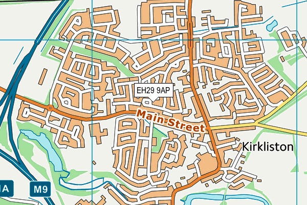 EH29 9AP map - OS VectorMap District (Ordnance Survey) EH29 9AP map - OS VectorMap District (Ordnance Survey)