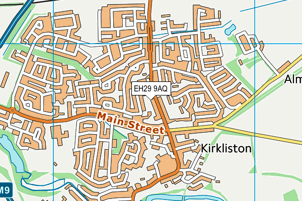 EH29 9AQ map - OS VectorMap District (Ordnance Survey) EH29 9AQ map - OS VectorMap District (Ordnance Survey)