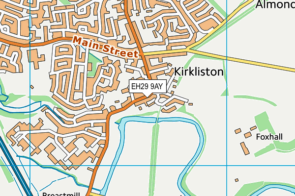 EH29 9AY map - OS VectorMap District (Ordnance Survey) EH29 9AY map - OS VectorMap District (Ordnance Survey)