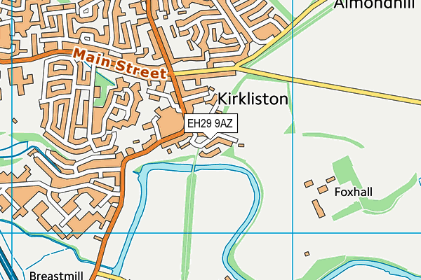 EH29 9AZ map - OS VectorMap District (Ordnance Survey) EH29 9AZ map - OS VectorMap District (Ordnance Survey)