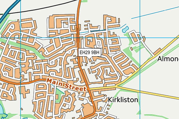 EH29 9BH map - OS VectorMap District (Ordnance Survey) EH29 9BH map - OS VectorMap District (Ordnance Survey)