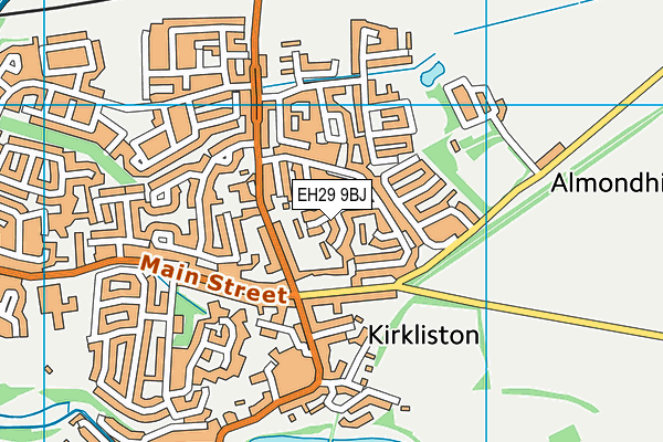 EH29 9BJ map - OS VectorMap District (Ordnance Survey) EH29 9BJ map - OS VectorMap District (Ordnance Survey)