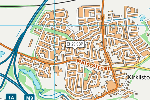 EH29 9BP map - OS VectorMap District (Ordnance Survey) EH29 9BP map - OS VectorMap District (Ordnance Survey)
