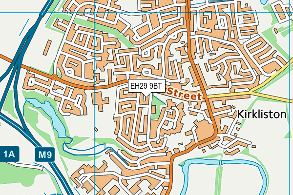 EH29 9BT map - OS VectorMap District (Ordnance Survey) EH29 9BT map - OS VectorMap District (Ordnance Survey)